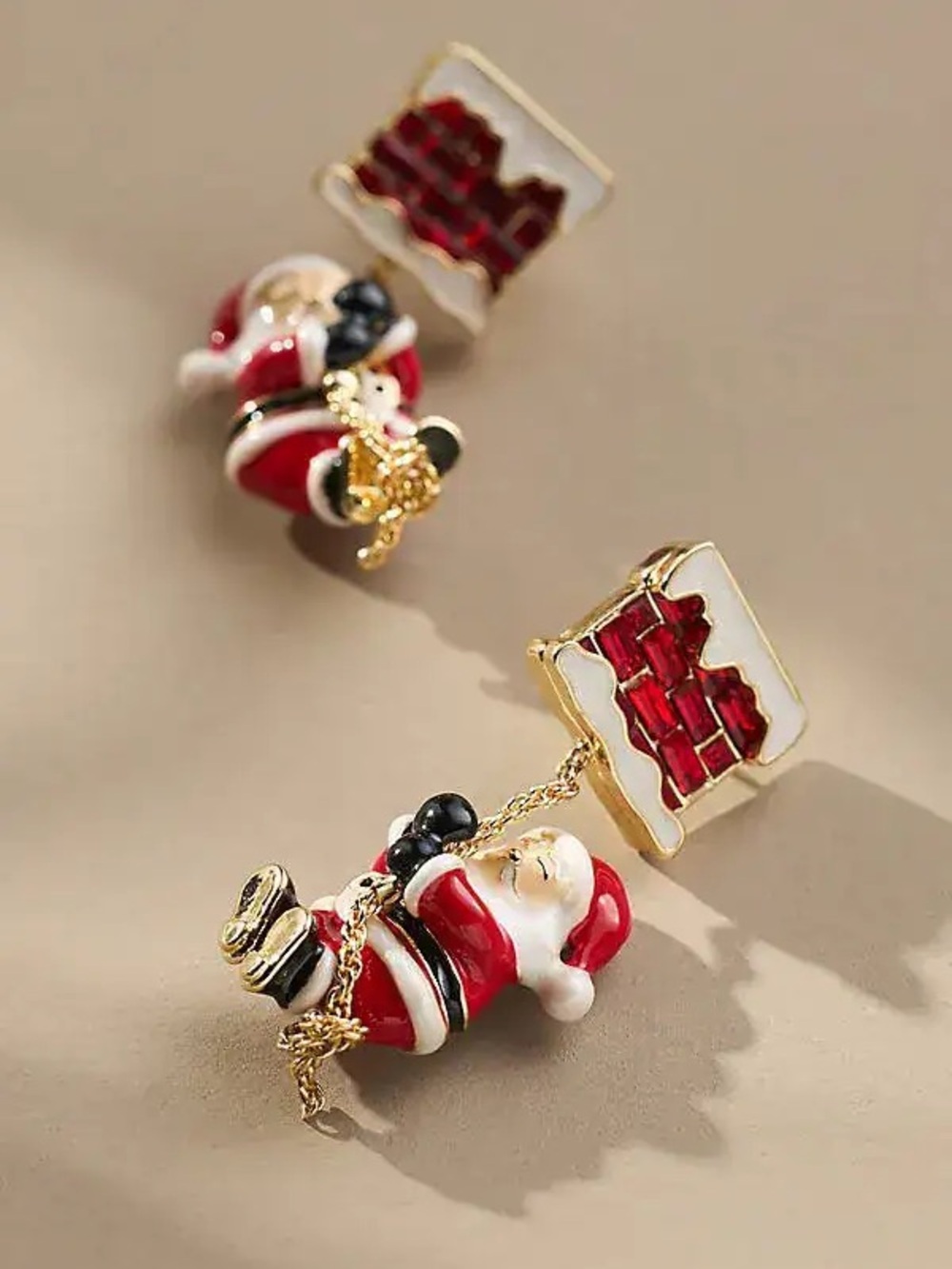 BaubleBar Hurry Down The Chimney Just in the St Nick of Time Earrings